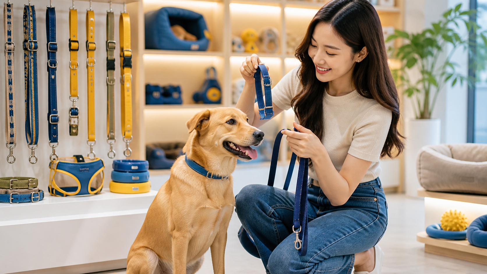 Cách chọn dây dắt và vòng cổ đúng size để chó đi dạo thoải mái hơn
